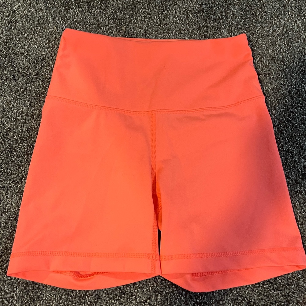 yogalicious bright pink bicker shorts, size xs